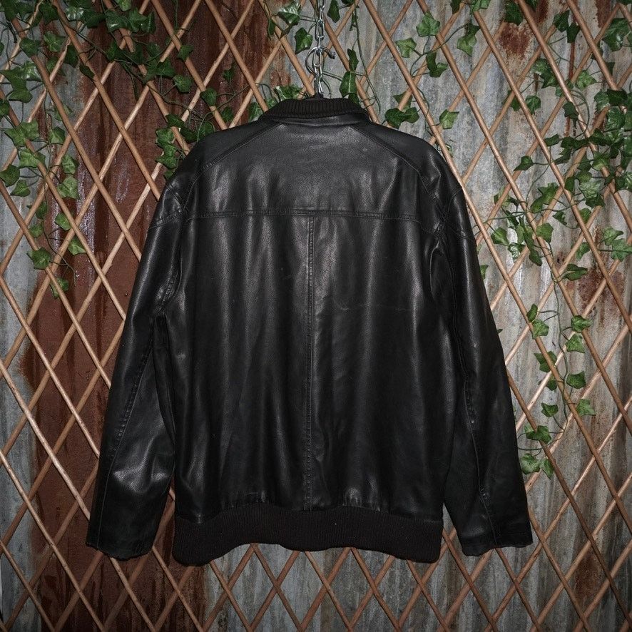 Route 66 XL - Vintage Y2K route 66 leather zip up 2000s biker jacket Size US XL / EU 56 / 4 - 2 Thumbnail
