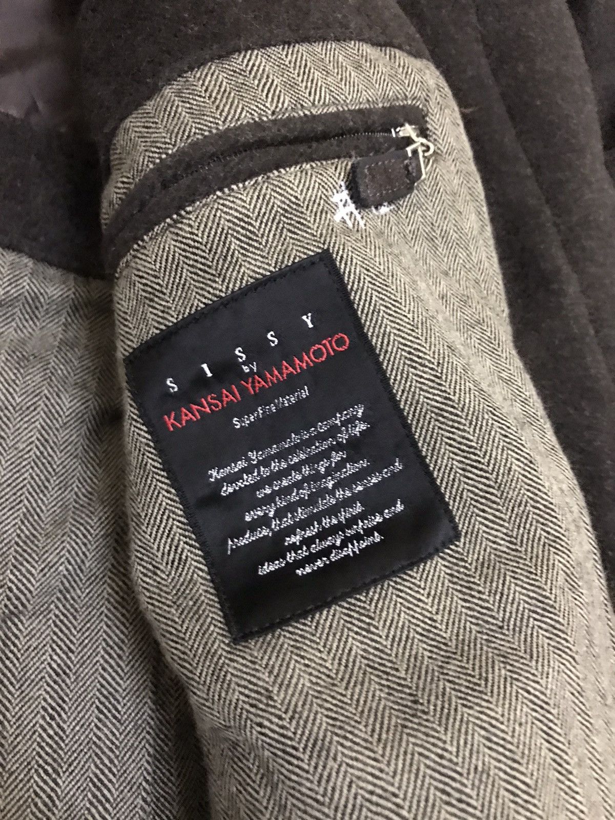 Designer × Japanese Brand × Kansai Yamamoto 💥Sissy By Kansai Yamamoto Button Wool Jacket Size US M / EU 48-50 / 2 - 8 Thumbnail