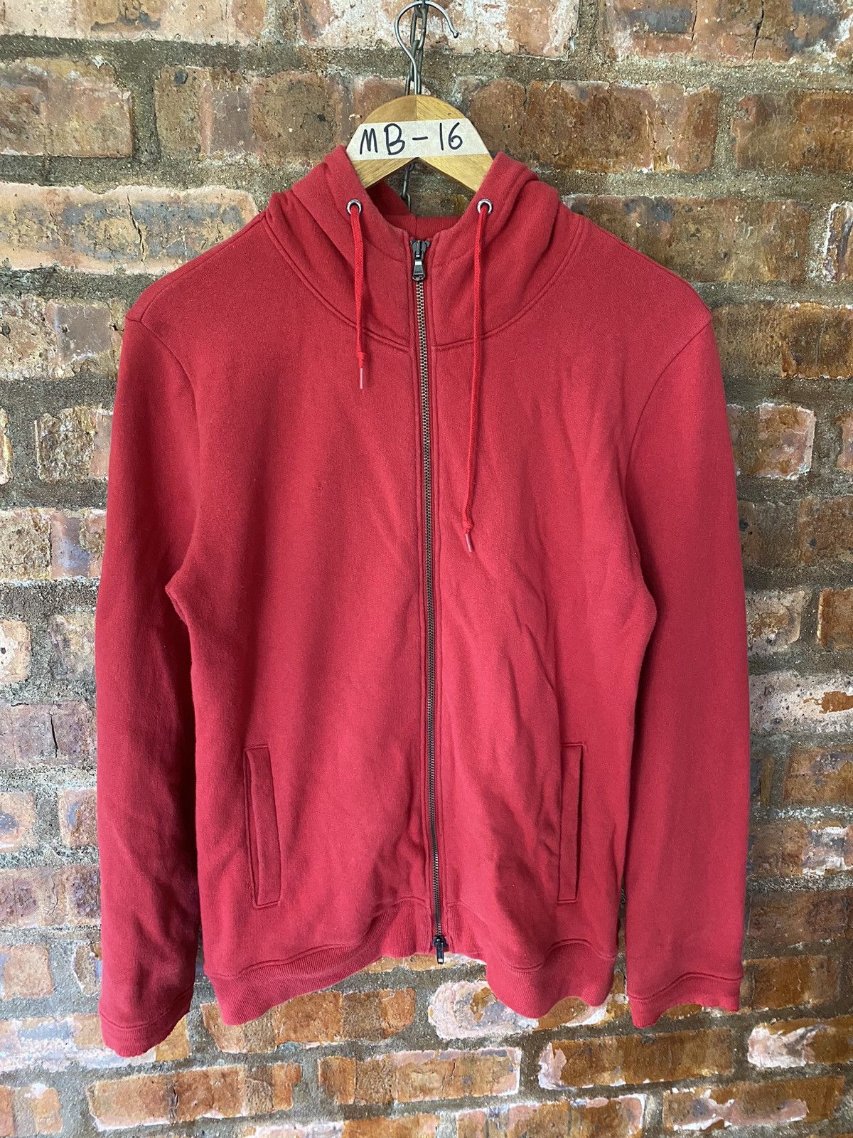 Lounge Lizard 2000s Red Anorak hoodie Size US M / EU 48-50 / 2 - 2 Thumbnail