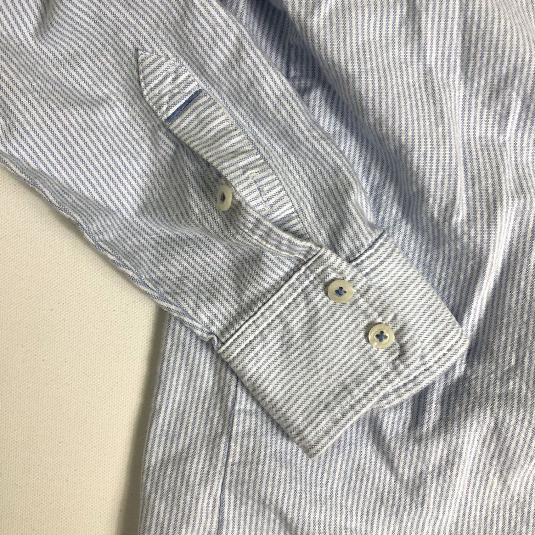 Vineyard Vines Vineyard Vines Basic Womens 0 Blue Oxford Striped Button Down Size Classic Preppy Work Casual K38 Size XS / US 0-2 / IT 36-38 - 4 Thumbnail