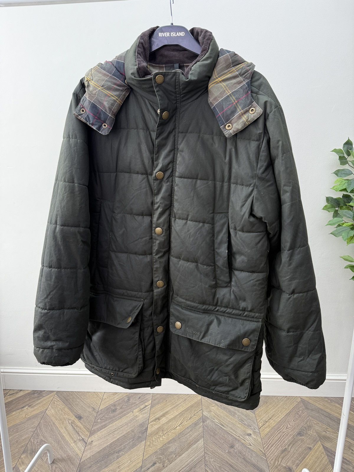Barbour Vintage Barbour Hemmingford Wax Waterproof Puffer Jacket Size US M / EU 48-50 / 2 - 3 Thumbnail