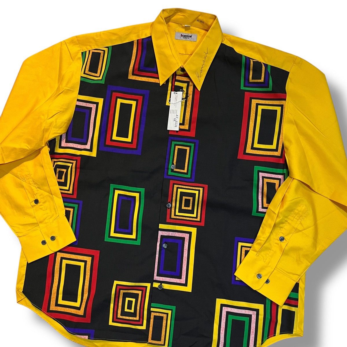 Kansai Yamamoto Archive kansai yamamoto uniform pattern button ups shirt Size US XL / EU 56 / 4 - 2 Thumbnail
