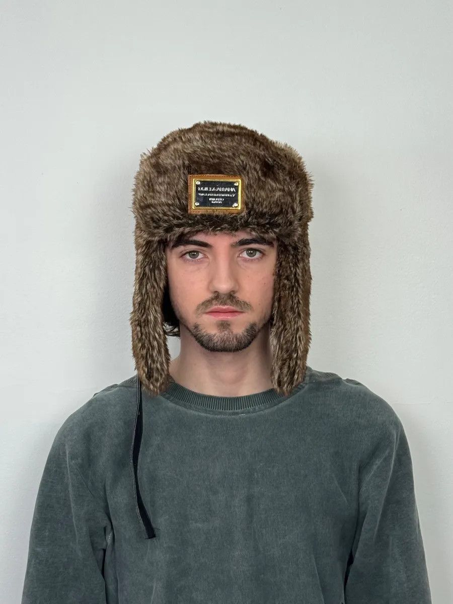 Dolce & Gabbana 2000s Dolce & Gabbana Fur Chapka Hat Size ONE SIZE - 1 Thumbnail