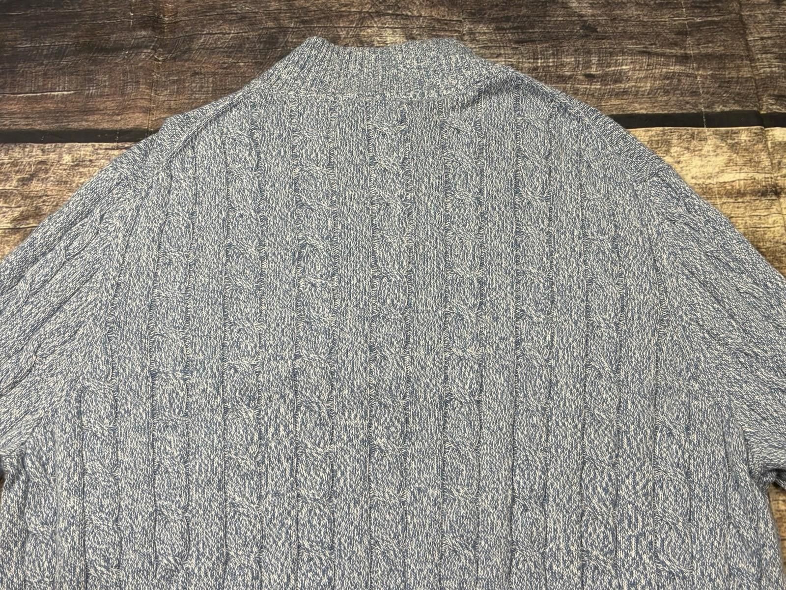 Brooks Brothers Brooks Brothers Sweater Mens XL Cable Knit Cotton 1/4 Zip Size US XL / EU 56 / 4 - 8 Thumbnail