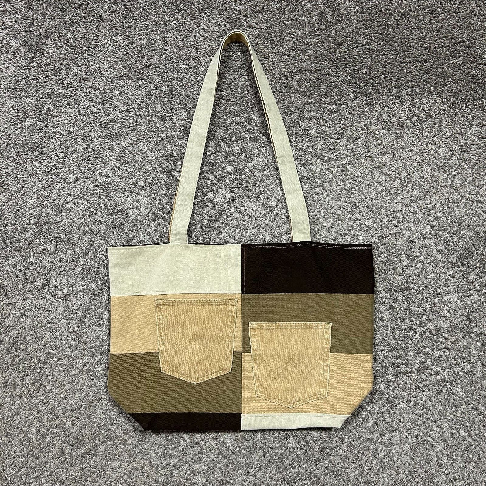 Handmade × Vintage Handmade Bag Patchwork Denim Tote Bag Shoulder Bag Canvas Size ONE SIZE - 11 Thumbnail