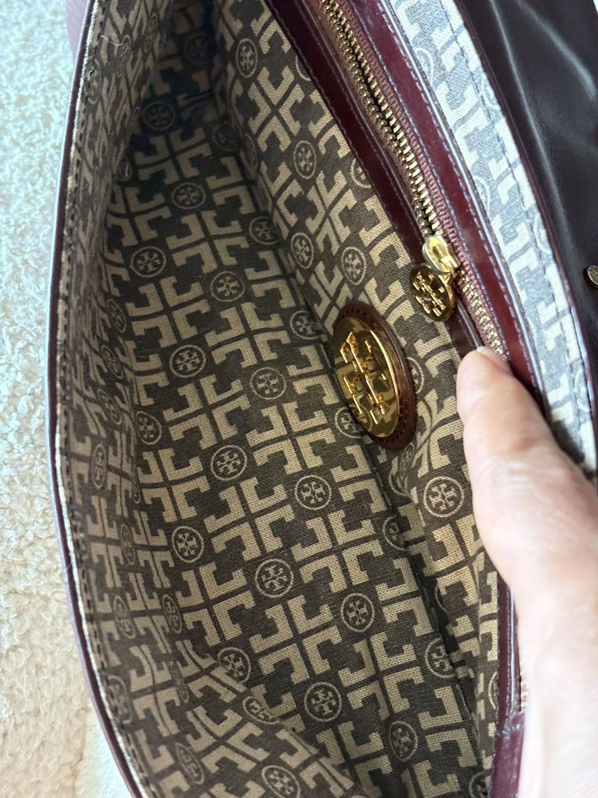 Tory Burch Vintage Tory Burch bag with snake skin detailes Size ONE SIZE - 6 Thumbnail