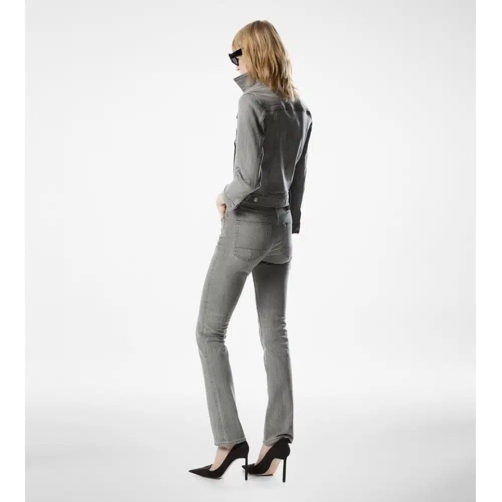 Tom Ford o1loc1c0526 GID083 Denim Washed Jacket in Grey Size XL / US 12-14 / IT 48-50 - 4 Thumbnail