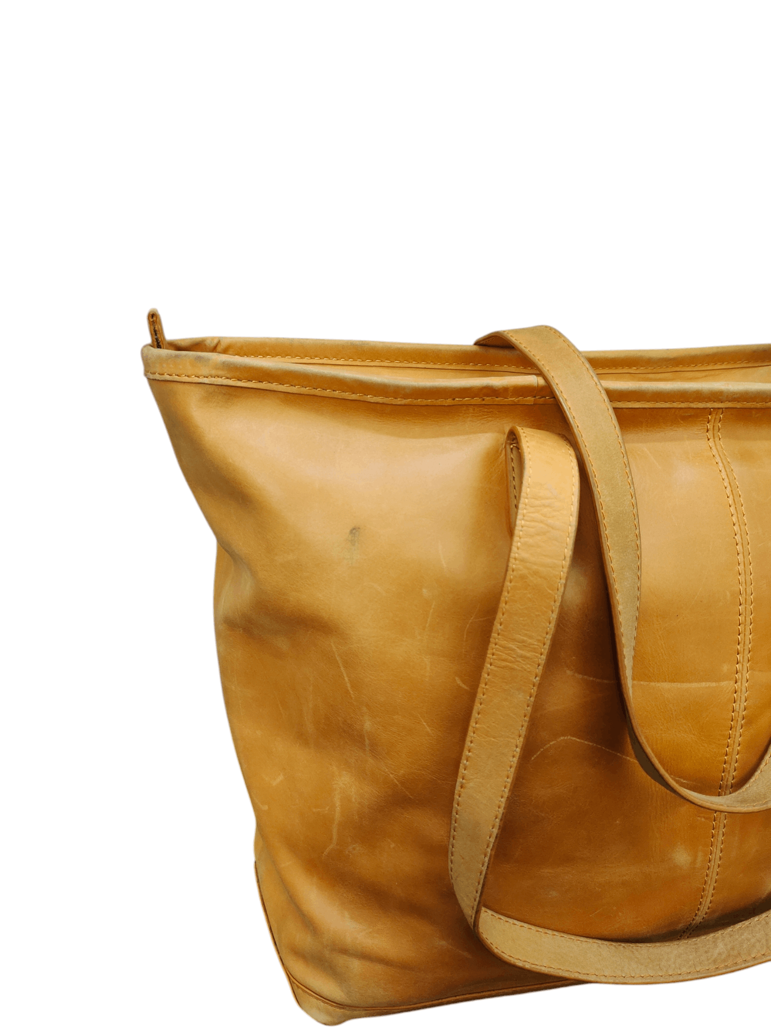 Comme des Garcons Vintage Nano Universal Japan Patina Leather Tote Bag Size ONE SIZE - 7 Thumbnail