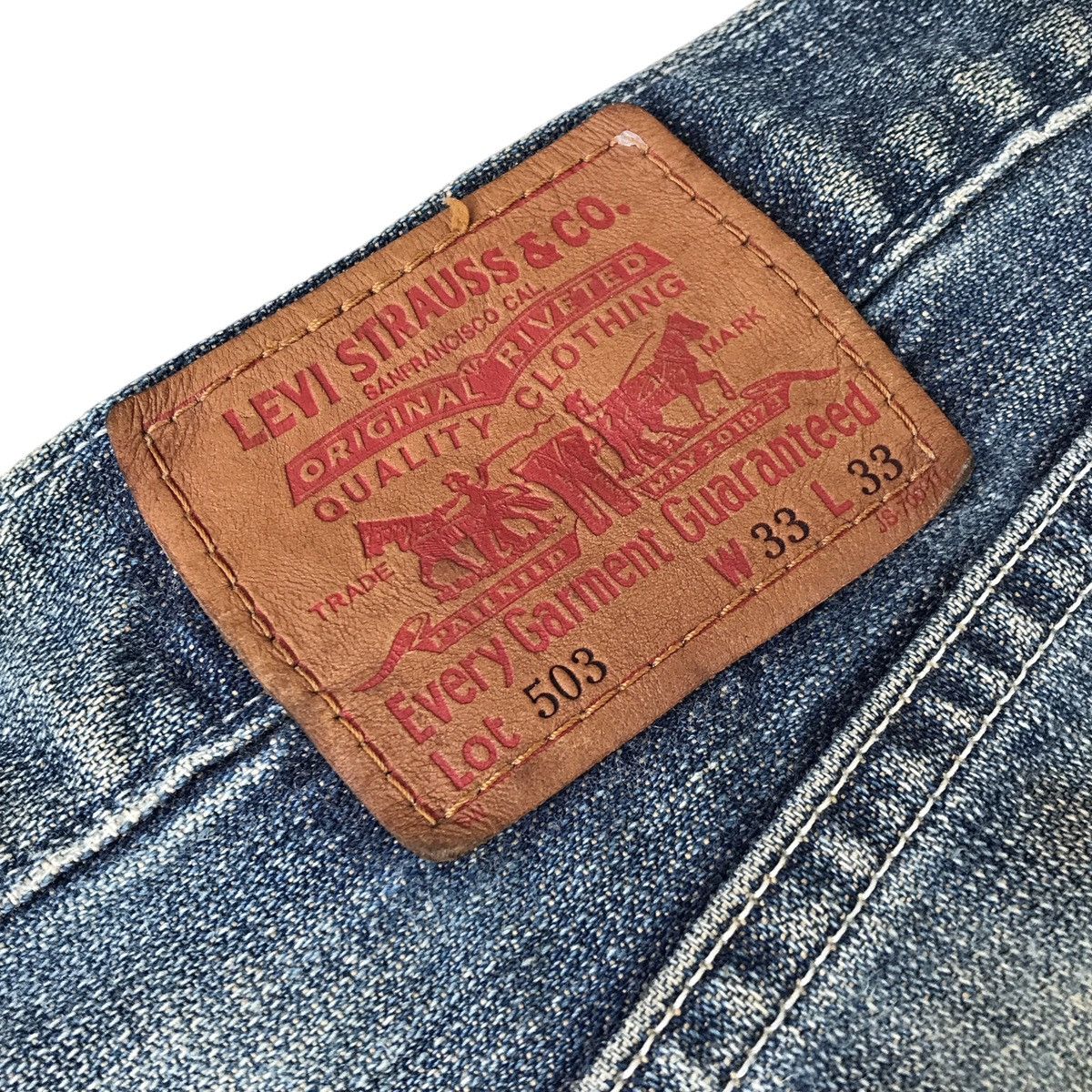 Levi's Levi’s Strauss Lot. 503 Non Selvedge Trash Distressed Denim Size US 33 - 8 Thumbnail