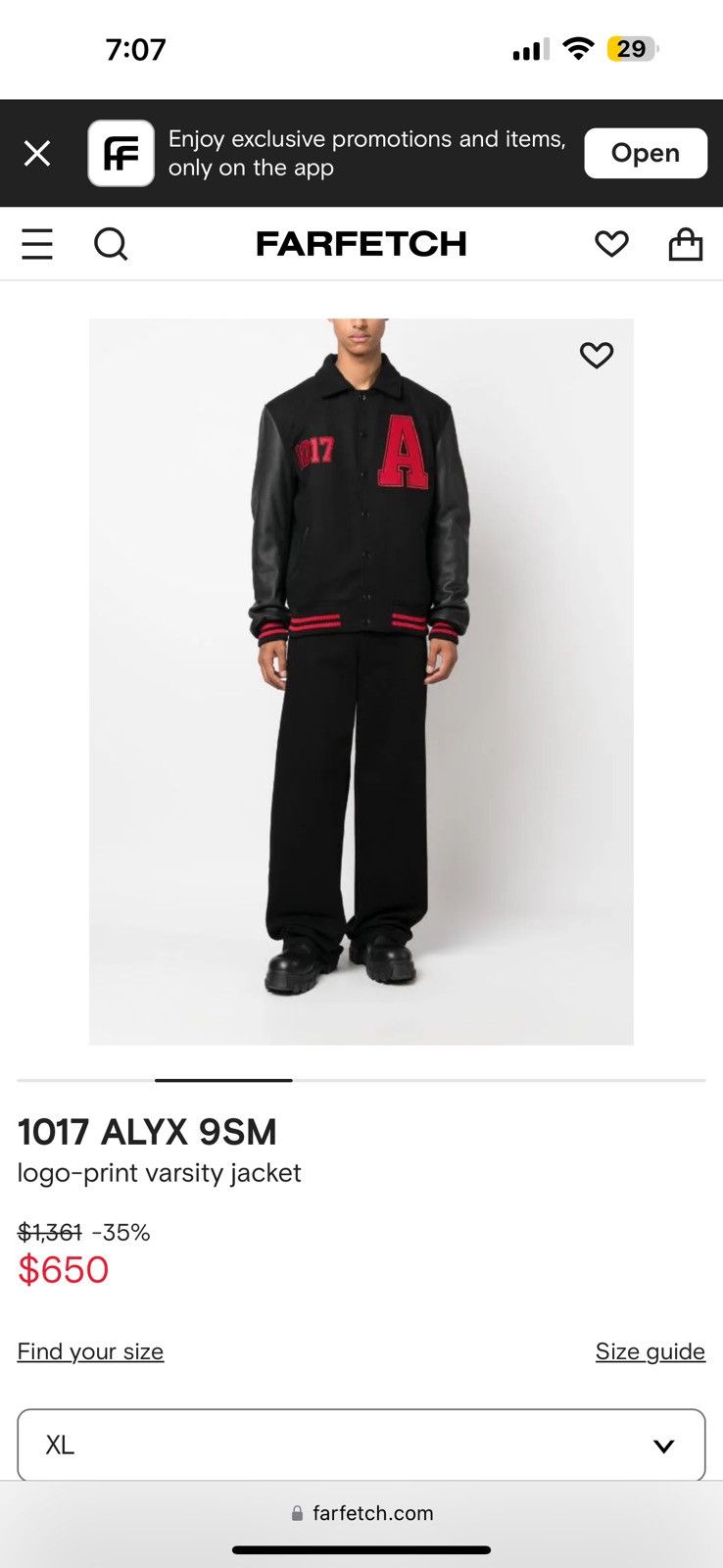 1017 ALYX 9SM × Alyx 1017 ALYX 9SM logo-print varsity jacket Size US XL / EU 56 / 4 - 8 Thumbnail