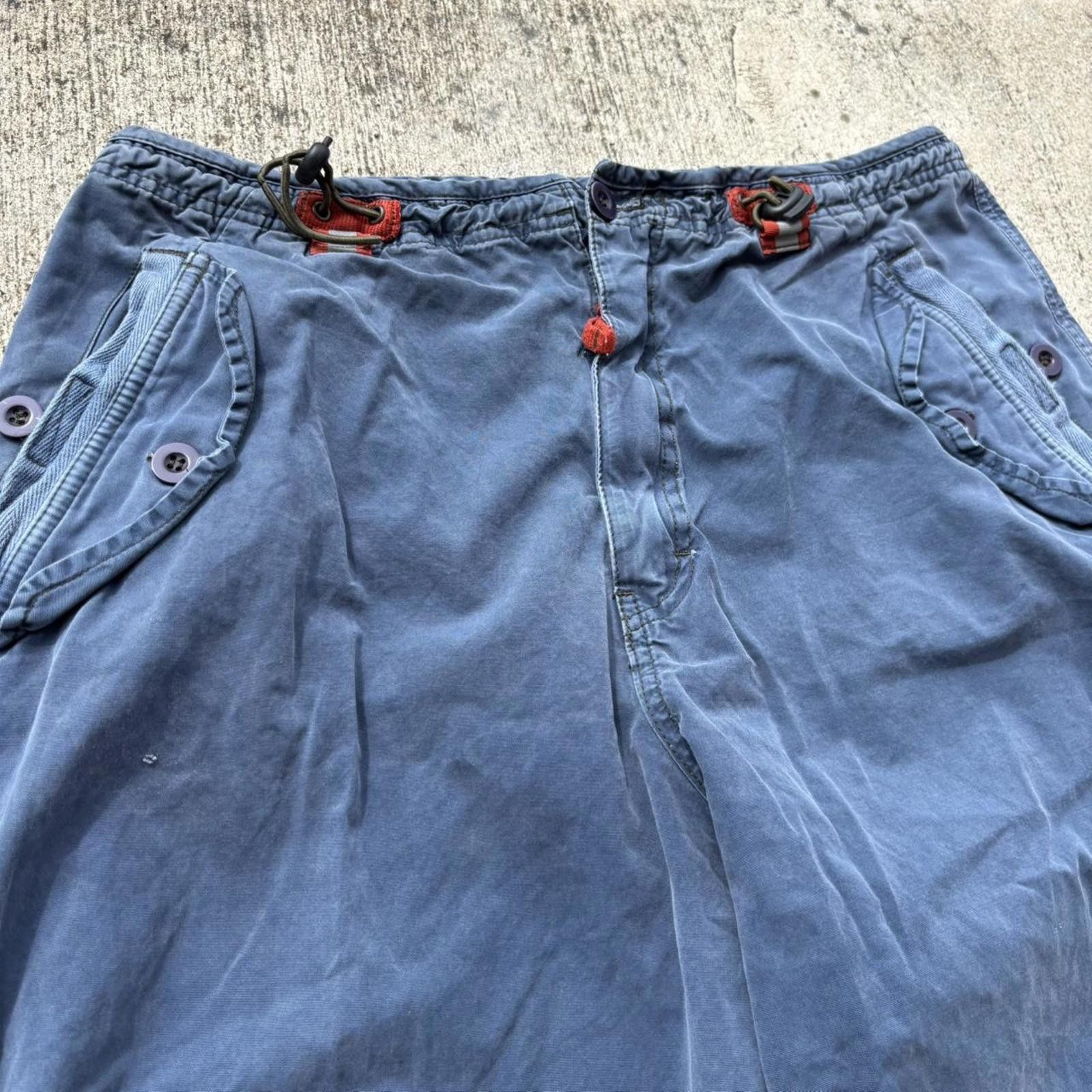 Other Vintage Y2K Blue Baggy Rave Pants Size US 32 / EU 48 - 4 Thumbnail