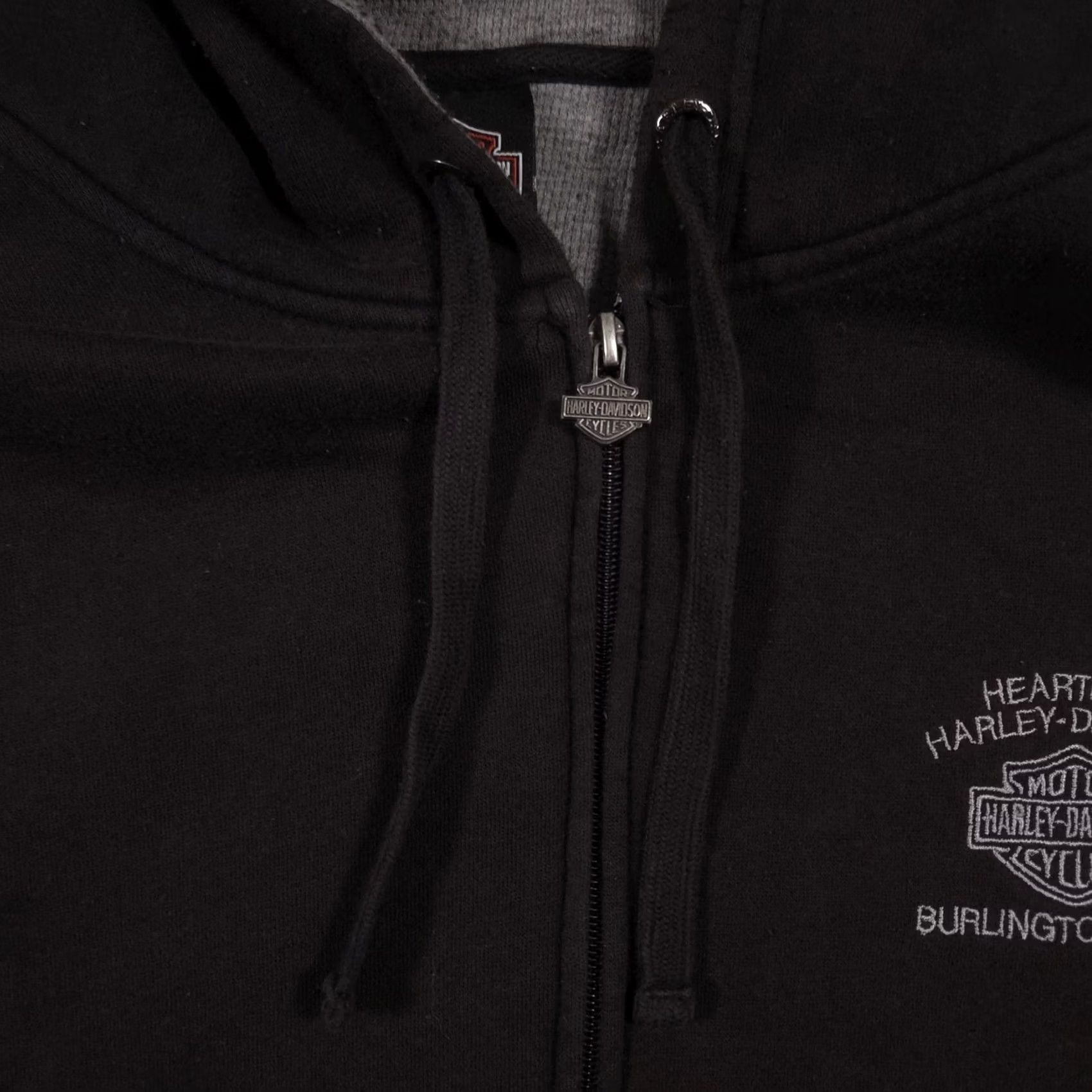 Harley Davidson Harley-Davidson Hoodie Sweatshirt Mens XL Black Full Zip Lined Bar Shield Iowa Size US XL / EU 56 / 4 - 5 Thumbnail