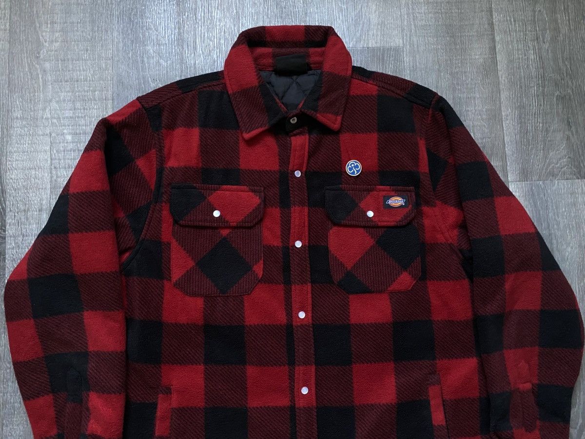 Dickies Insulated Plaid Checkered Fleece Overshirt Jacket Streetwear Size US L / EU 52-54 / 3 - 9 Thumbnail
