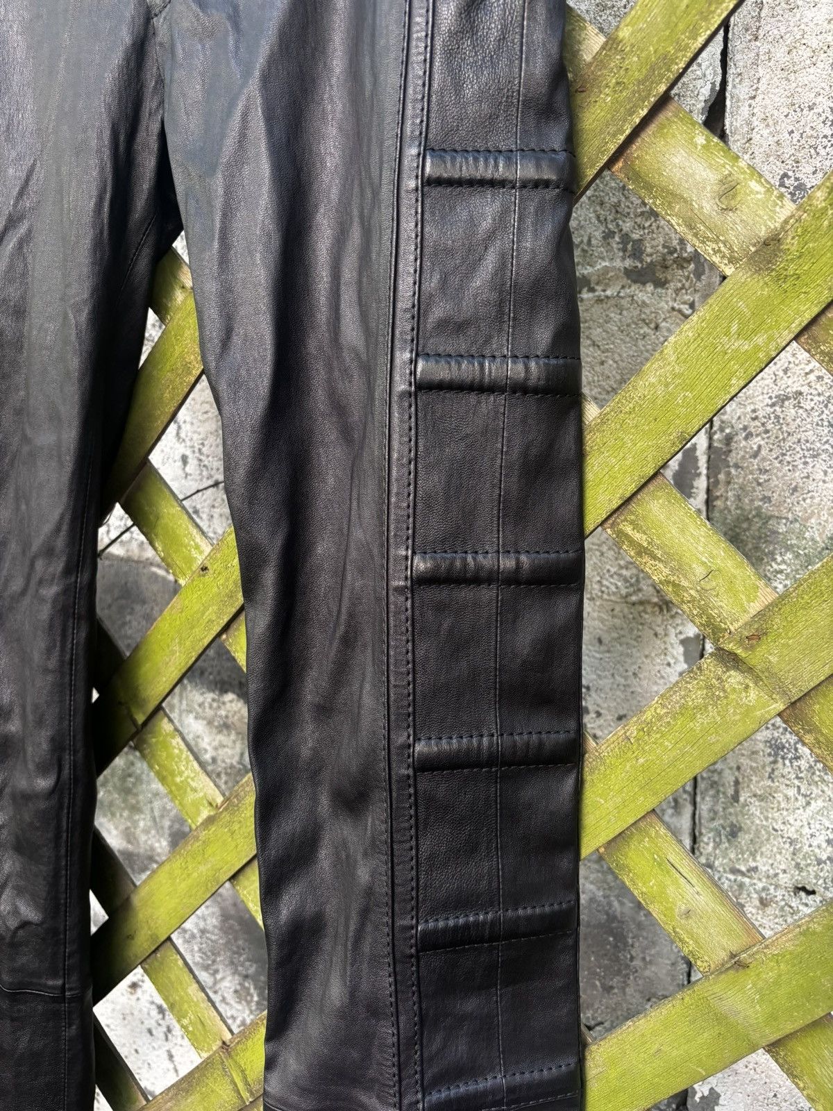 Dior Dior Homme AW08 Ribbed Leather Moto Pants Size US 30 / EU 46 - 5 Thumbnail