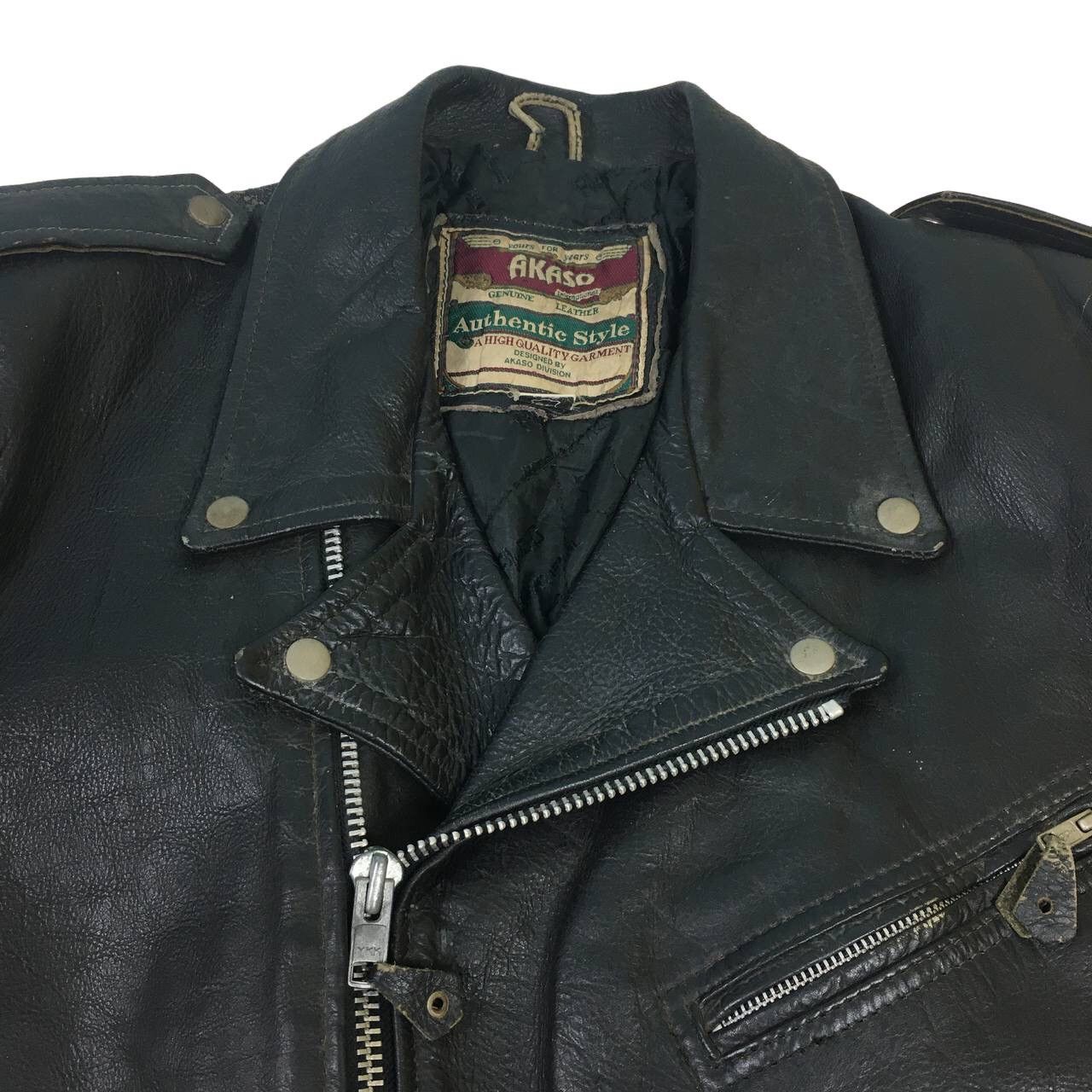 Genuine Leather Akaso Division Harley Davidson Printed Leather Biker Jacket Size US M / EU 48-50 / 2 - 8 Thumbnail
