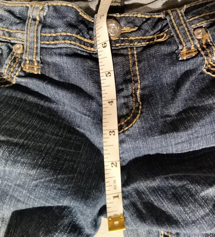 Designer Soundgirl Women's Distress Blue Embellished Jeans Size 9 Size 28" / US 6 / IT 42 - 10 Thumbnail