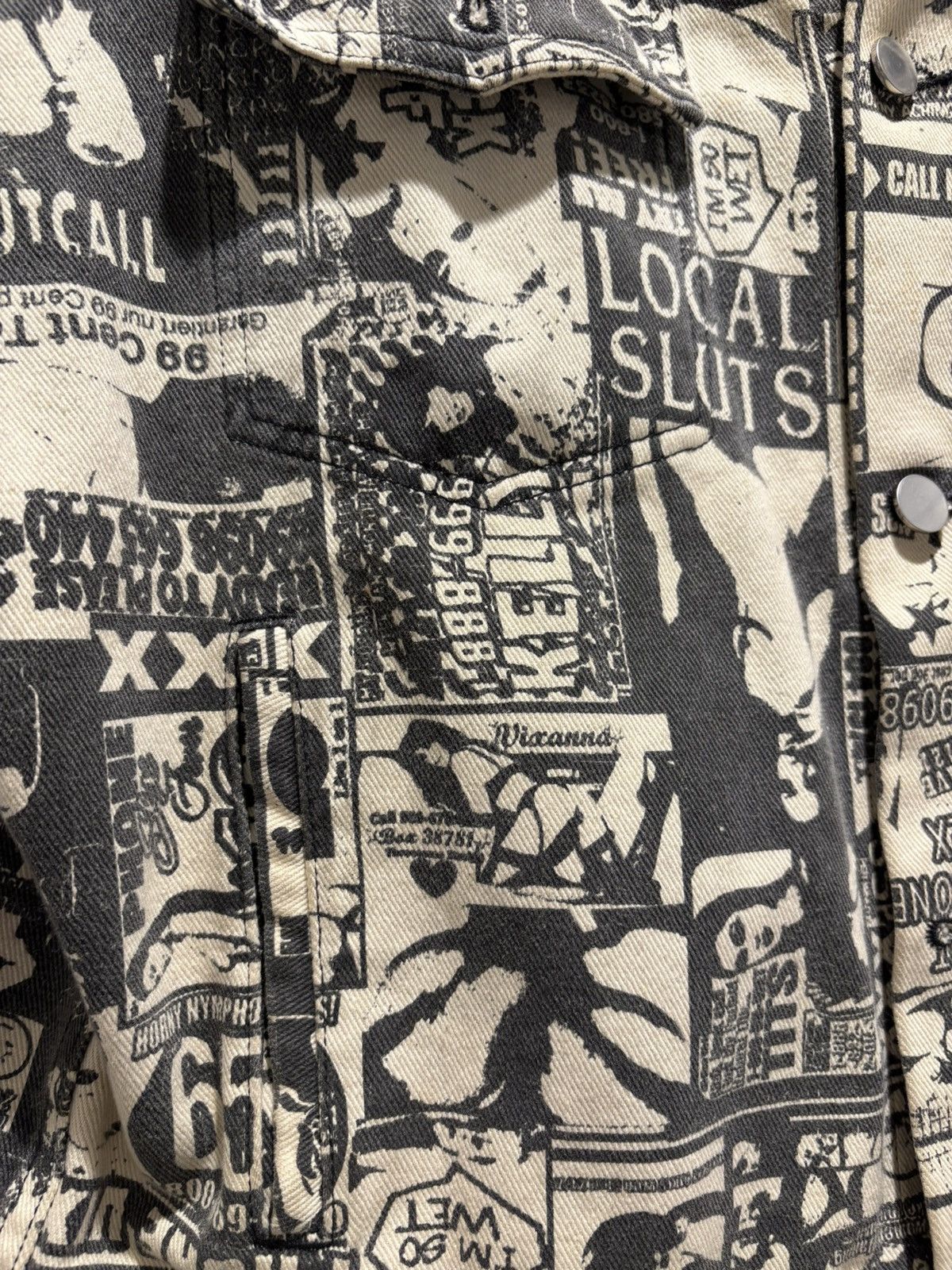Rhude RHUDE Sex Addict Denim Jacket Size US L / EU 52-54 / 3 - 3 Thumbnail