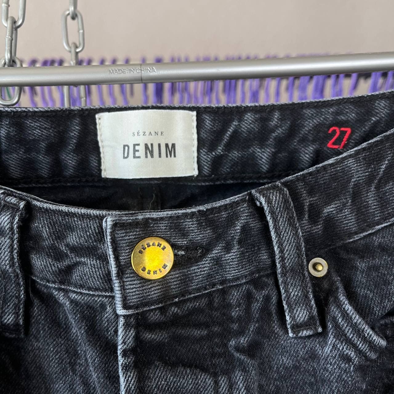 Sezane Sezane Denim Black Faded Pants Jeans Size 27 Size 27" / US 4 / IT 40 - 12 Thumbnail