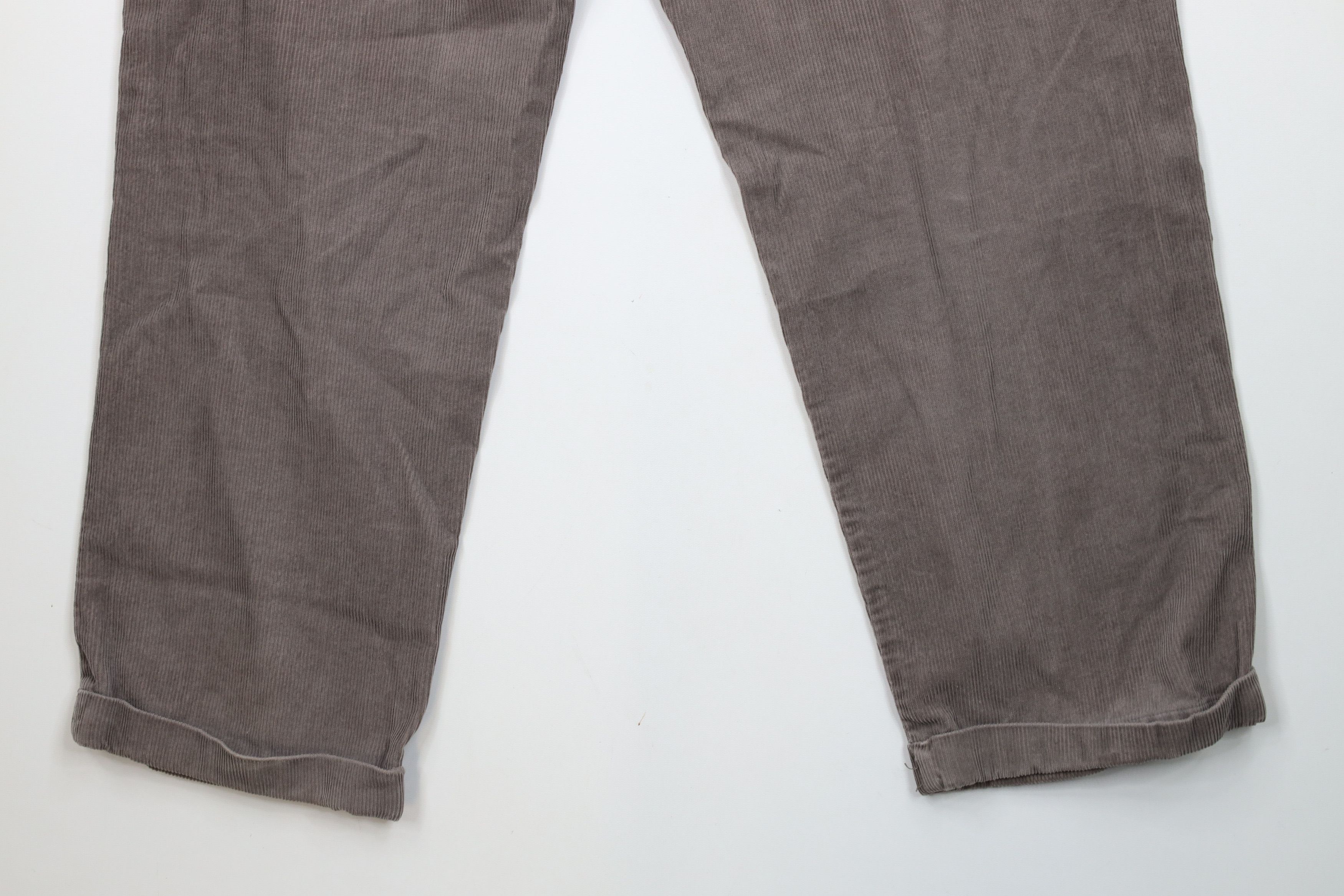 Vintage Vintage 90s Streetwear Cuffed Wide Leg Corduroy Chino Pants Size US 34 / EU 50 - 13 Thumbnail