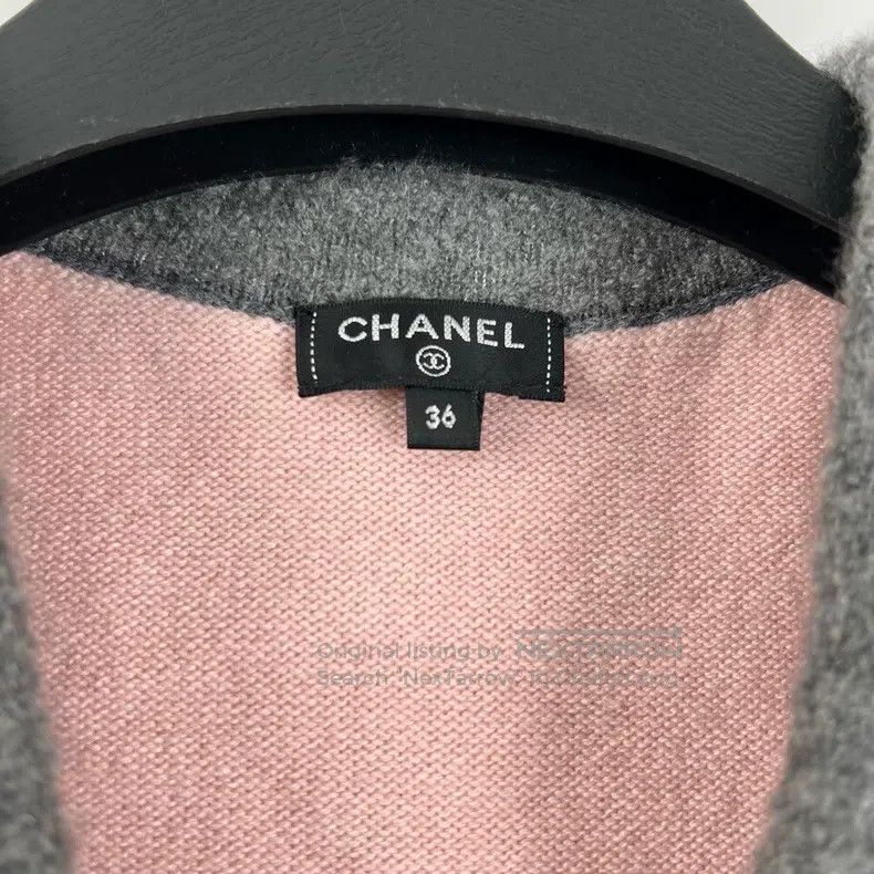 Chanel Chanel Gray and pink colour-block knitted vest Size XS / US 0-2 / IT 36-38 - 3 Thumbnail