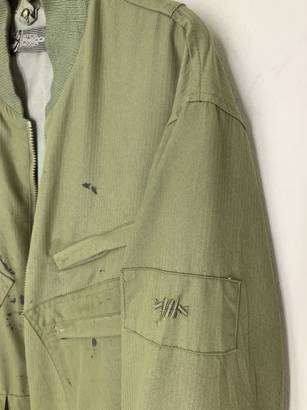 Futura Recon Military Custom Dirty Painted Flight Jacket Size US L / EU 52-54 / 3 - 11 Thumbnail