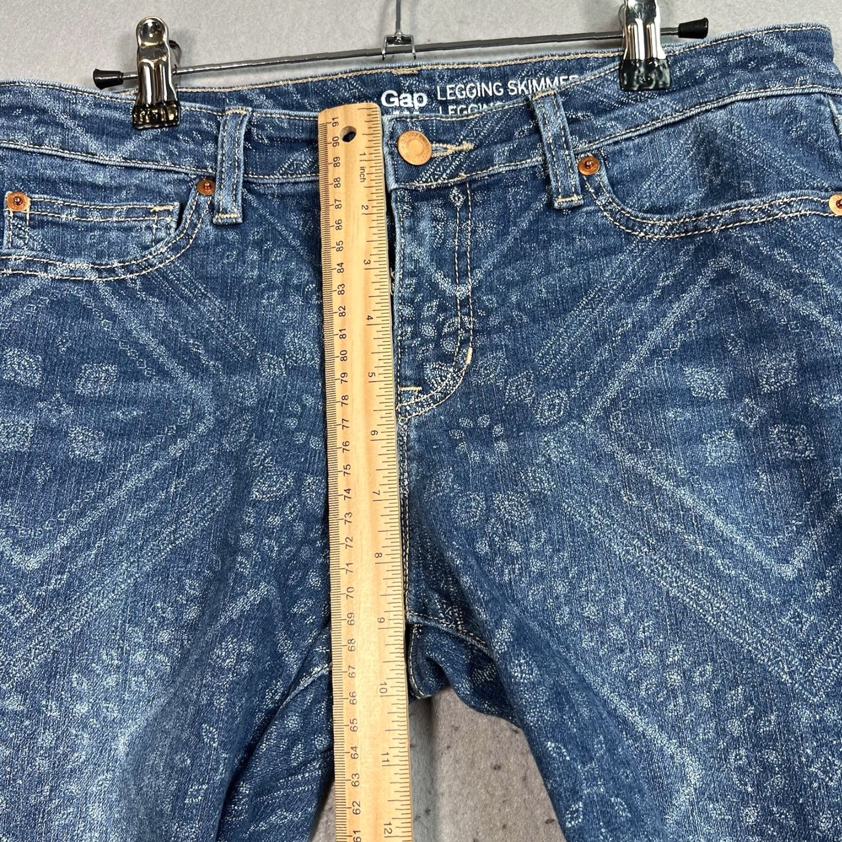Gap Gap Jegging Skimmer Jeans Womens 8 Blue Medium Wash Size 30" / US 8 / IT 44 - 7 Thumbnail