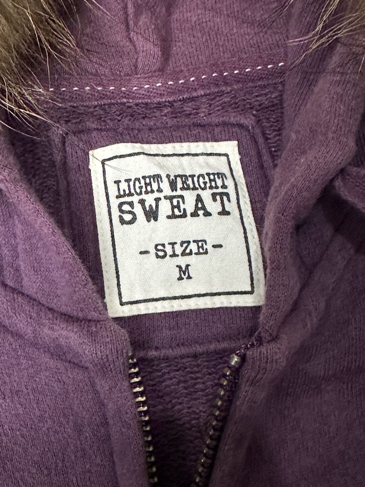 Japanese Brand Fur hoodie LWS Grape faded Size US M / EU 48-50 / 2 - 6 Thumbnail