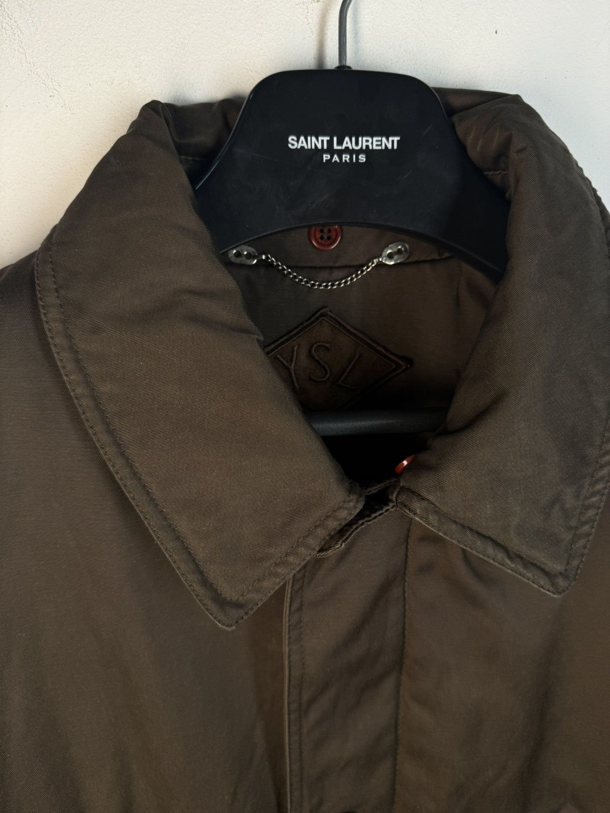 Yves Saint Laurent 90s Warm YSL Jacket Brown Autumn Parka Classic Zip Up Size US XL / EU 56 / 4 - 20 Thumbnail