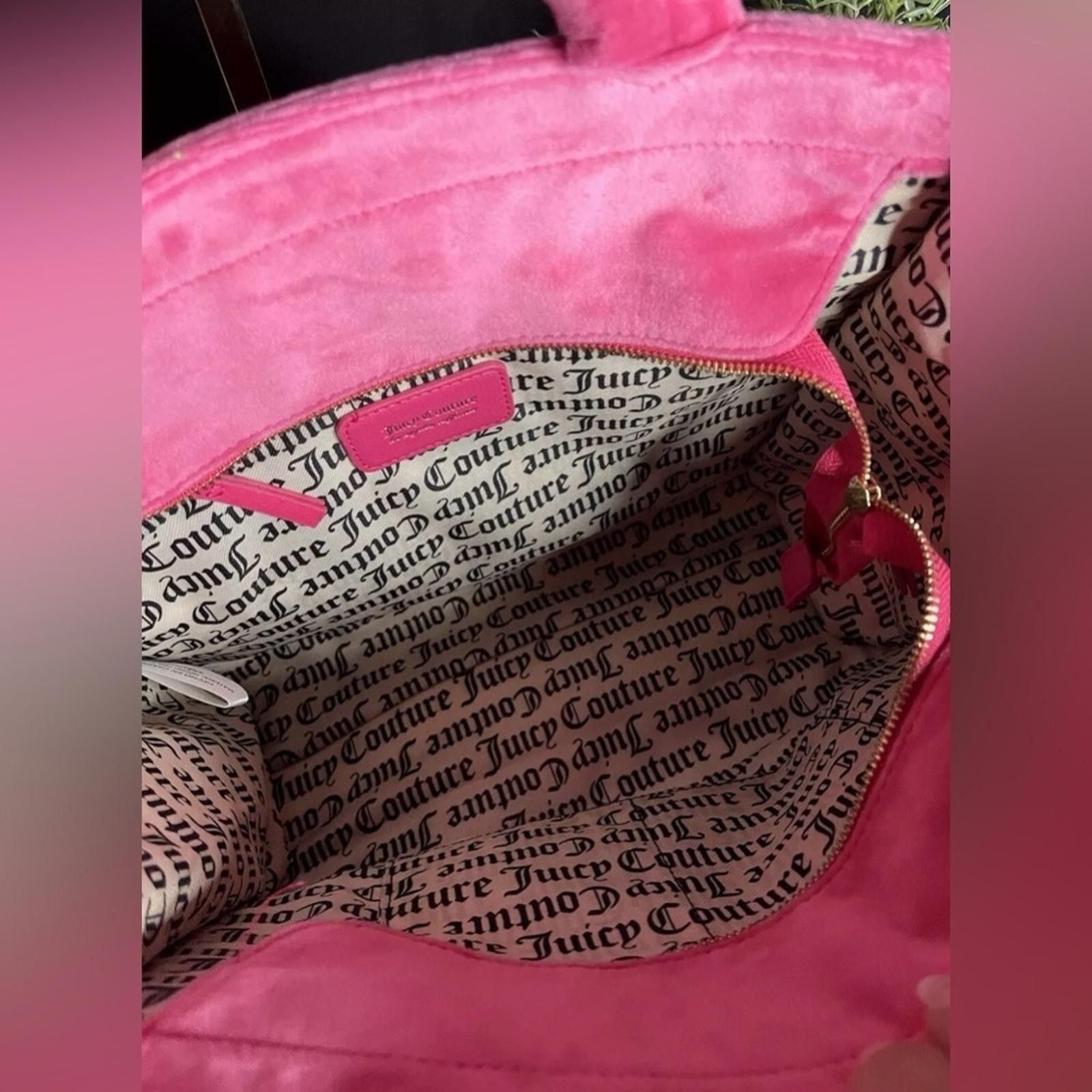 Juicy Couture Jeans Juicy Couture Pink Big Spender Tote Size ONE SIZE - 4 Thumbnail