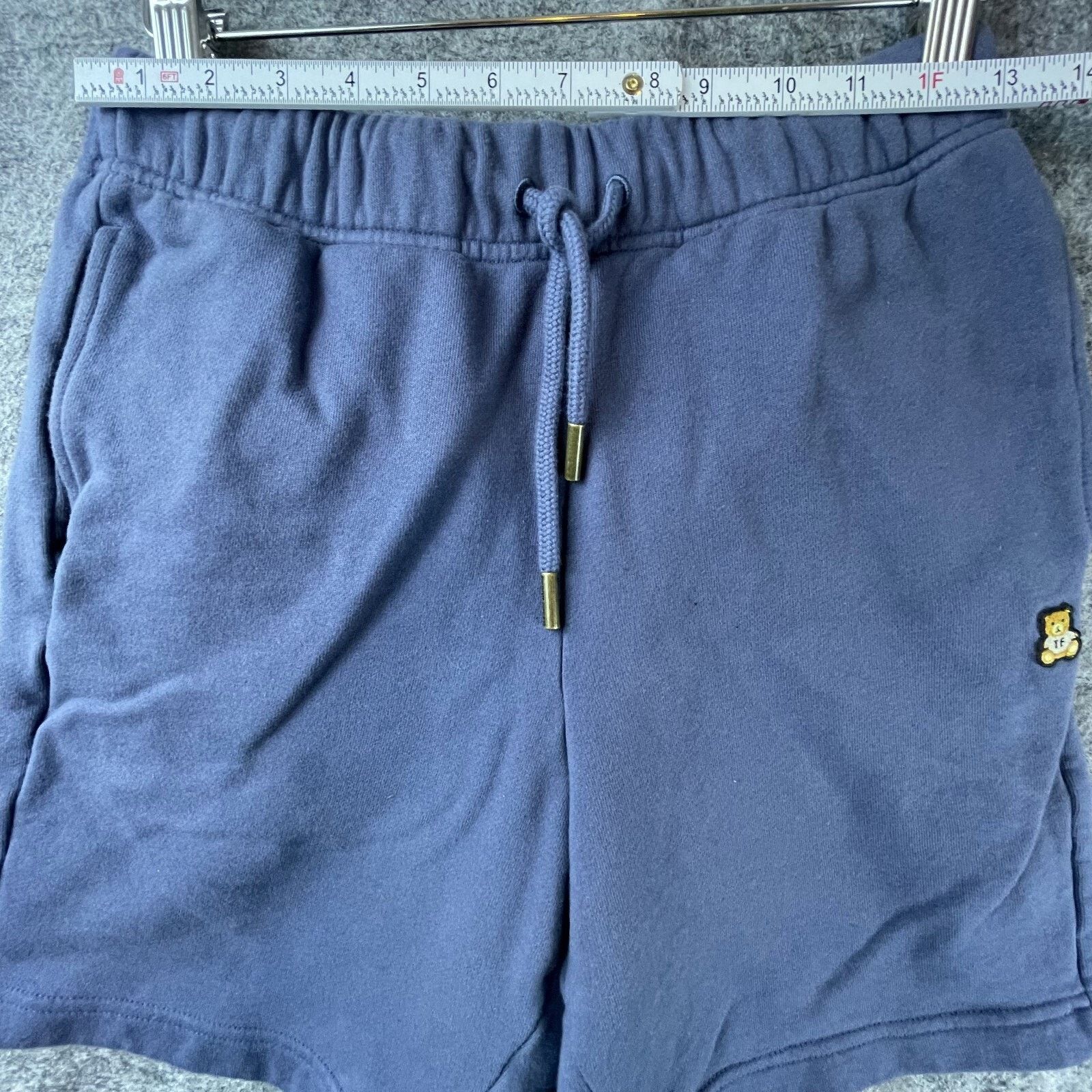 Teddy Fresh Teddy Fresh Sweat Shorts Extra Small Blue Cotton Embroidered Size US 26 / EU 42 - 3 Thumbnail
