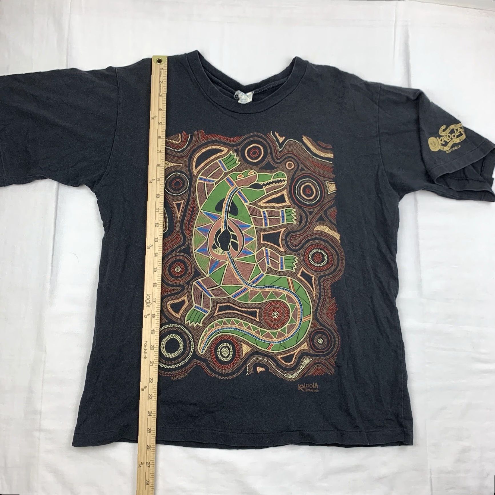 Vintage VINTAGE Kaloola Australia Shirt Adult M Black Alligator Animals 90s Travel Australia Mens Size US M / EU 48-50 / 2 - 6 Thumbnail