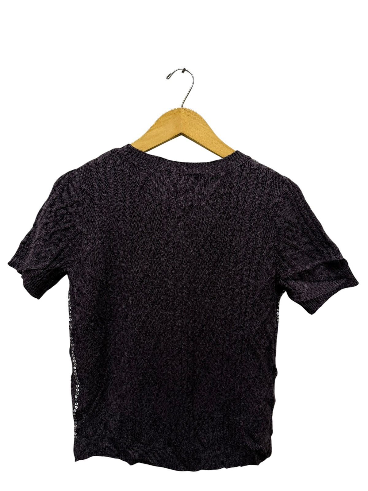 Aran Isles Knitwear Vintage Gipsy Blue Crewneck Short Sleeve Knitwear Size S / US 4 / IT 40 - 5 Thumbnail