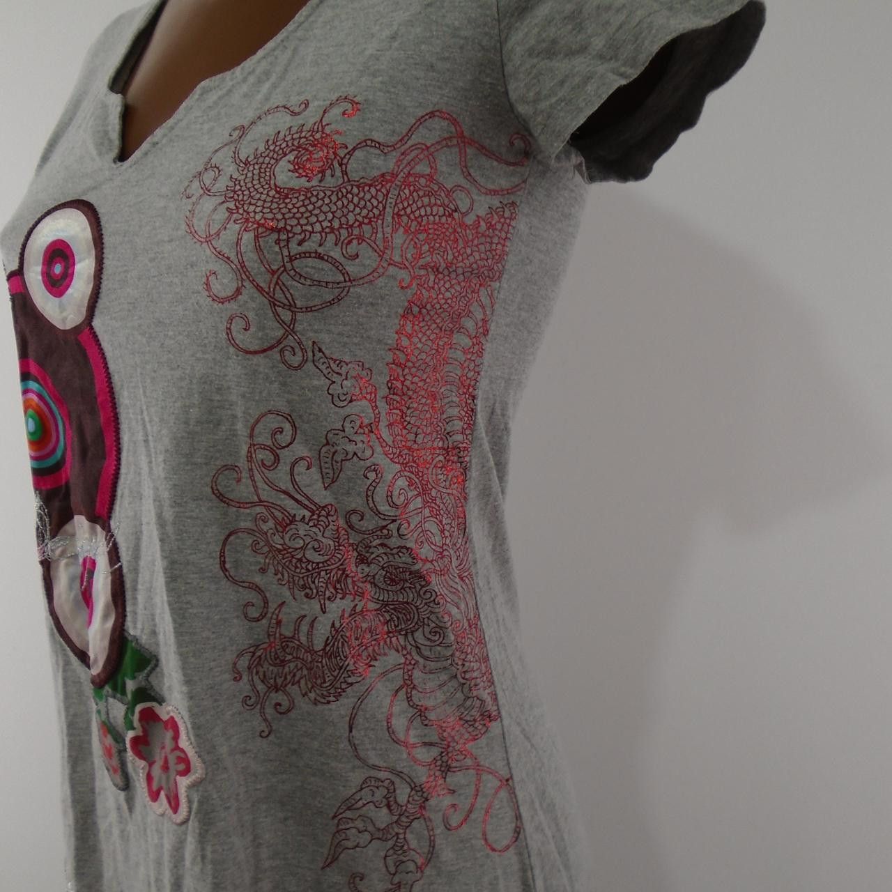 Desigual Women's T-Shirt Desigual Size S / US 4 / IT 40 - 5 Thumbnail