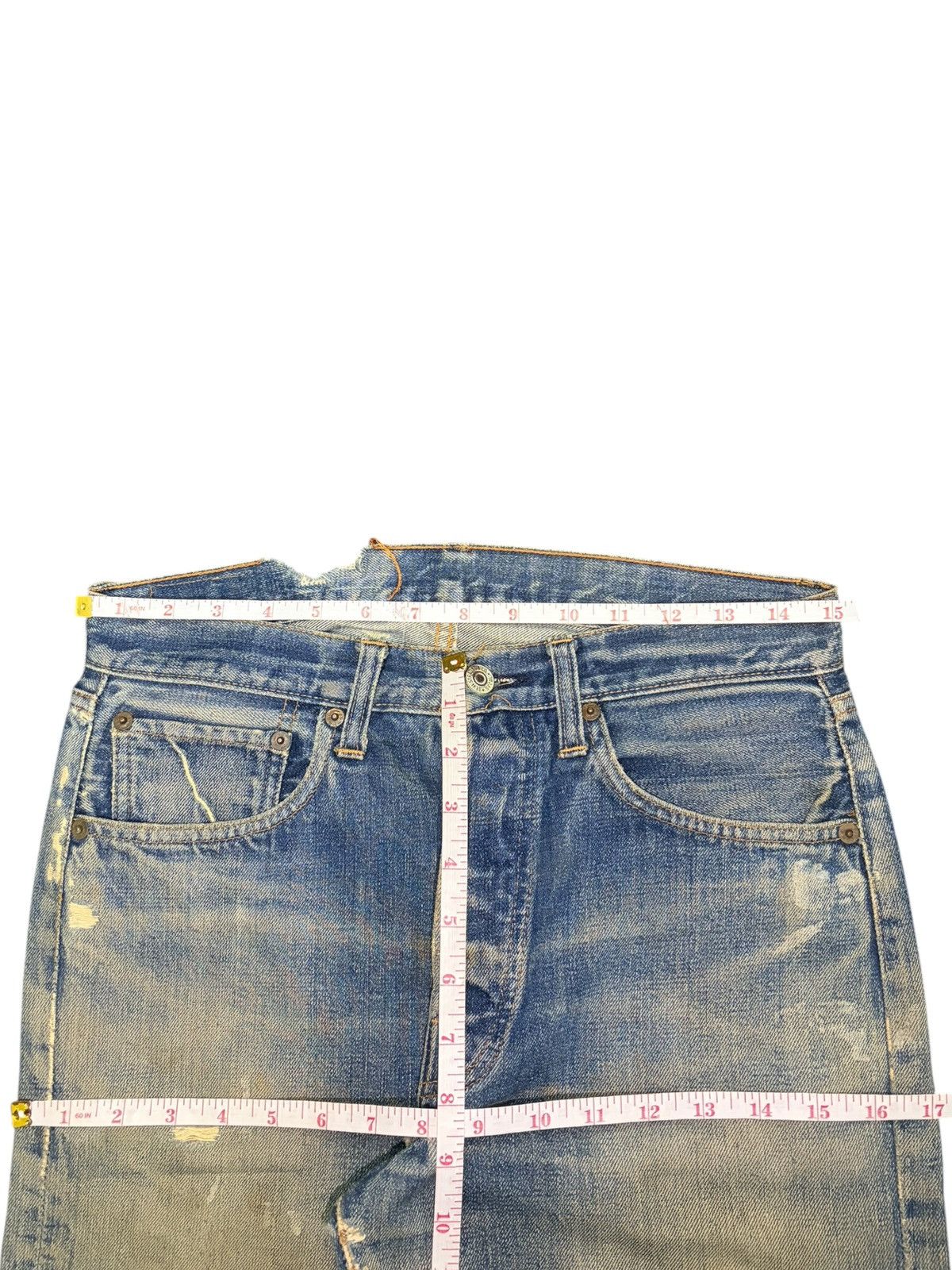 Levi's Vintage 60s Levis 501 Big E Selvedge Jeans Button 6 Size US 30 / EU 46 - 6 Thumbnail