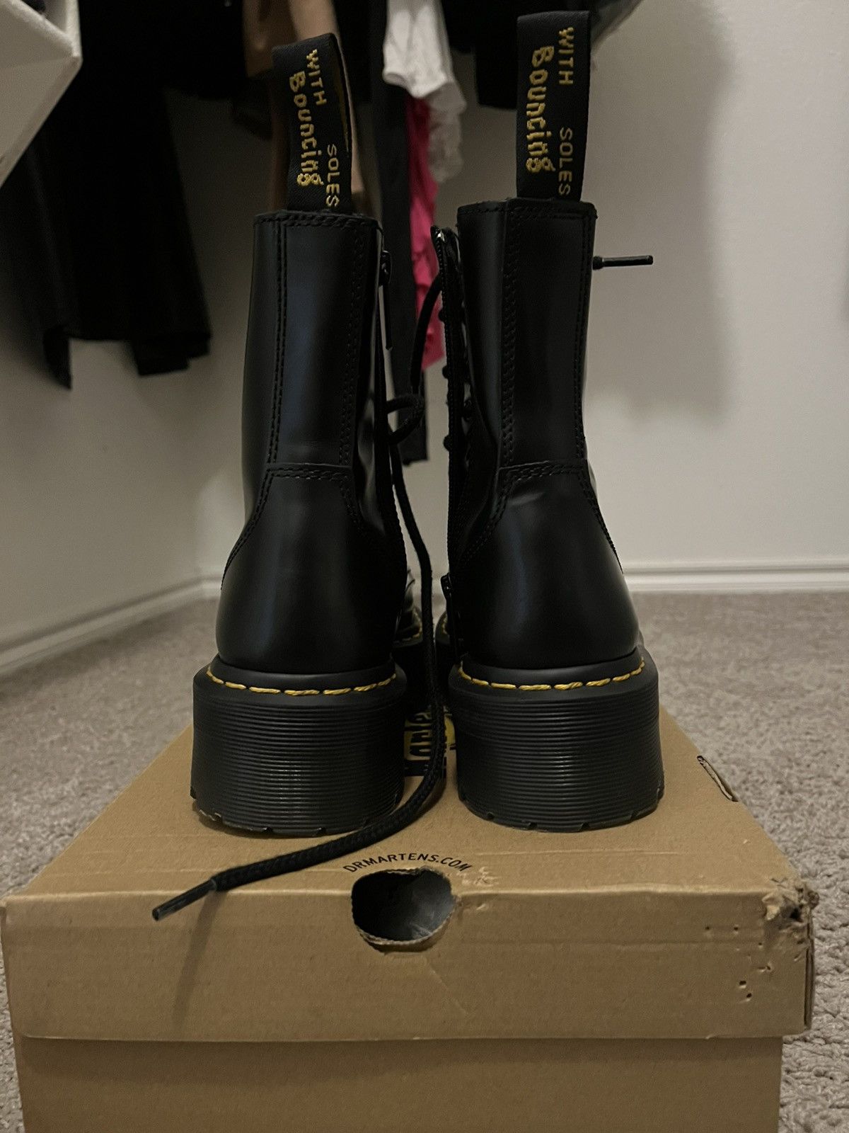 Dr. Martens Dr martens black platform boots Size US 8 / IT 38 - 2 Thumbnail