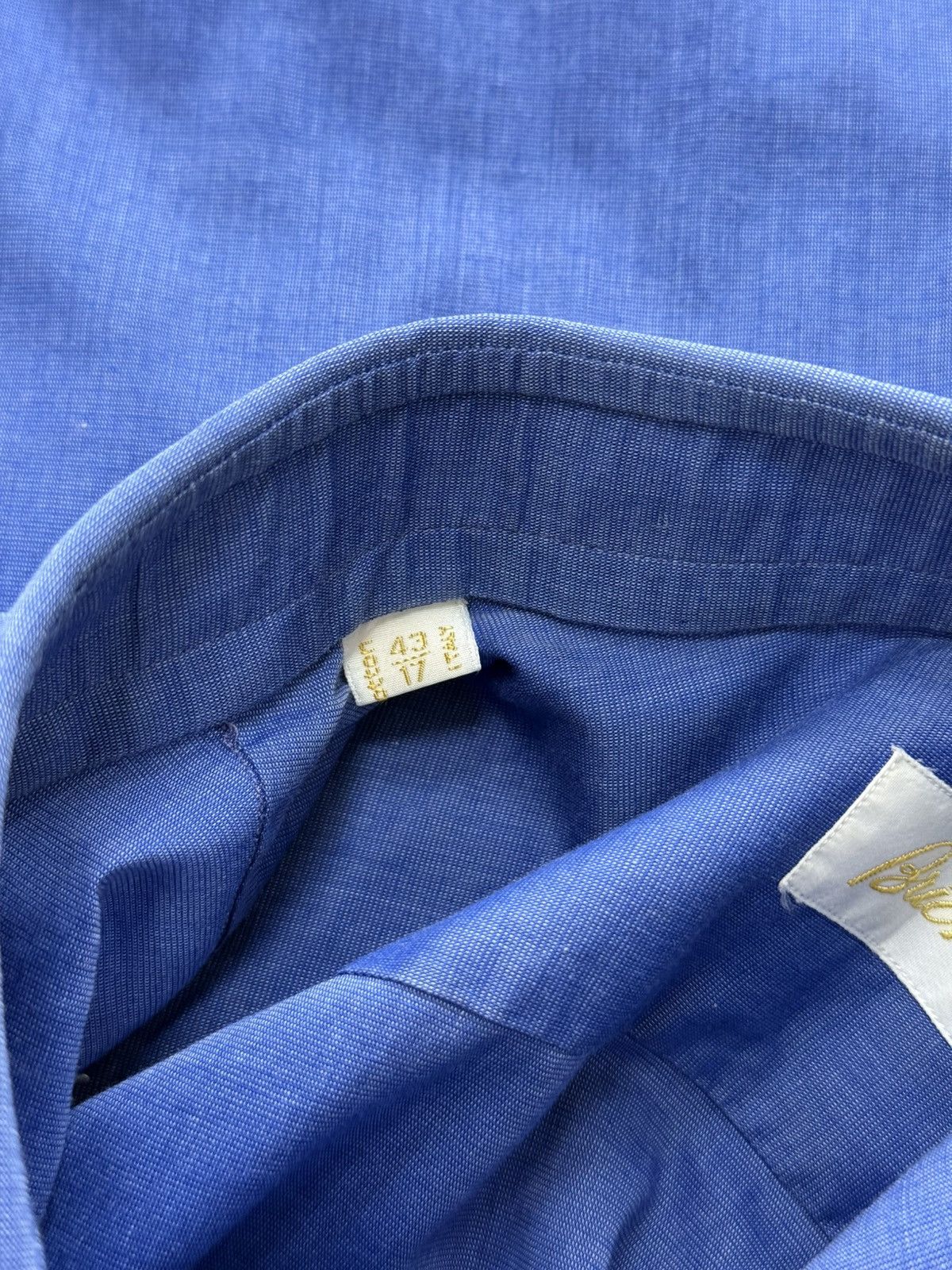 Brioni Brioni Blue Cotton Button Up Shirt Size US XL / EU 56 / 4 - 7 Thumbnail