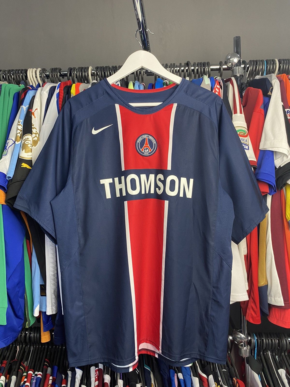 Nike 2005/06 NIKE PARIS SAINT-GERMAIN SOCCER JERSEY FOOTBALL SHIR Size US L / EU 52-54 / 3 - 1 Thumbnail