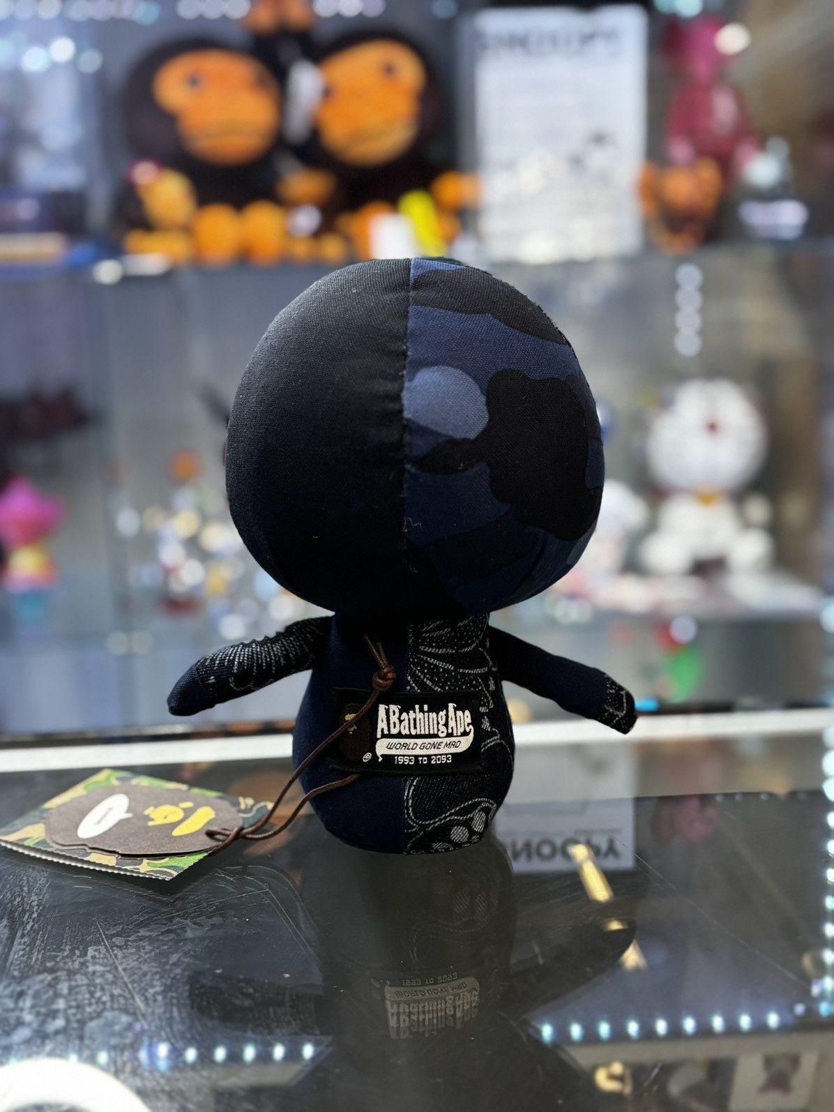 Bape Patchwork Baby Milo Bape Plush Doll Blue Size ONE SIZE - 3 Thumbnail