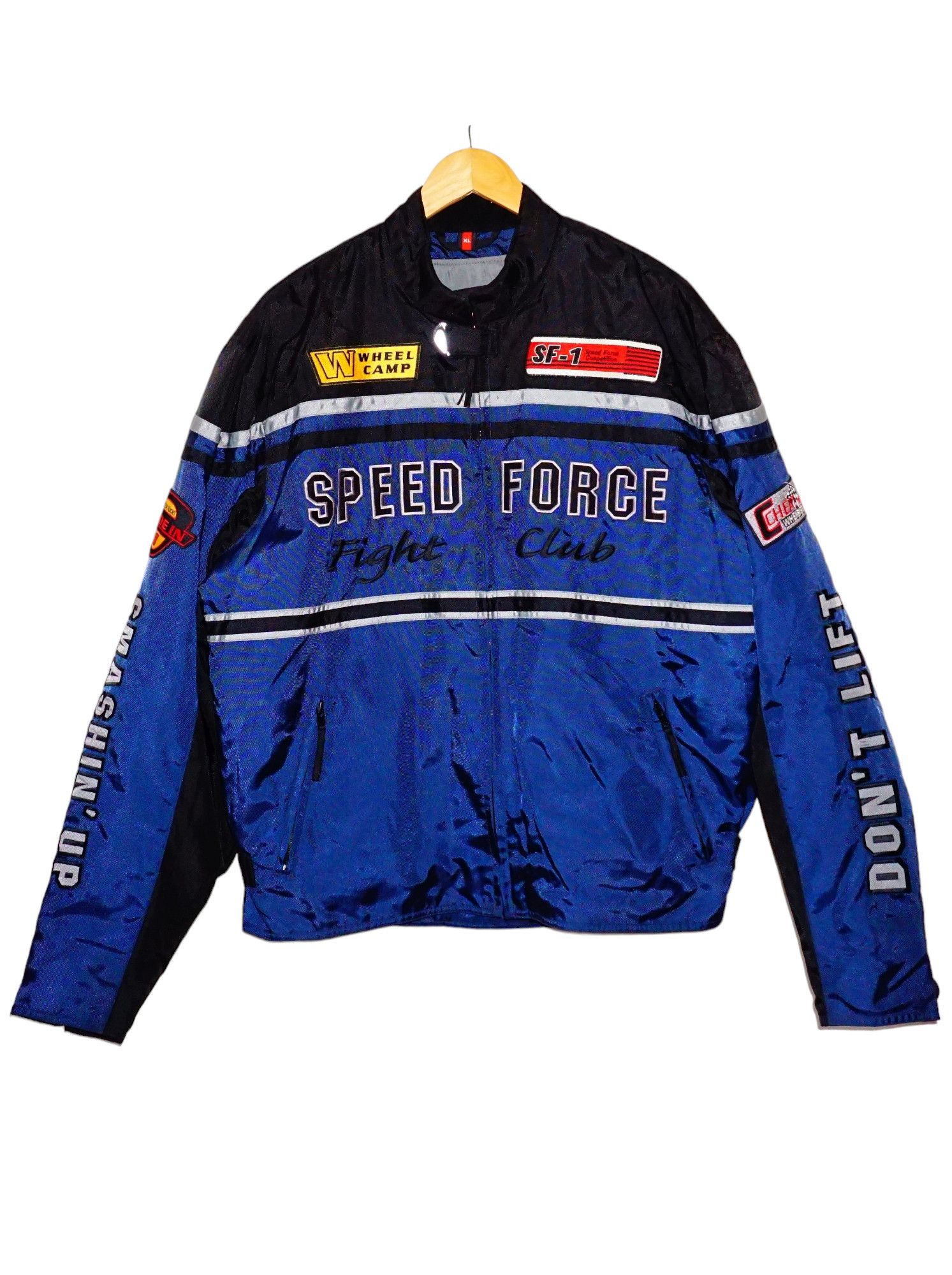 image of Hein Gericke Vintage Moto Racing Biker Jacket 2003 in Navy, Men's (Size XL)