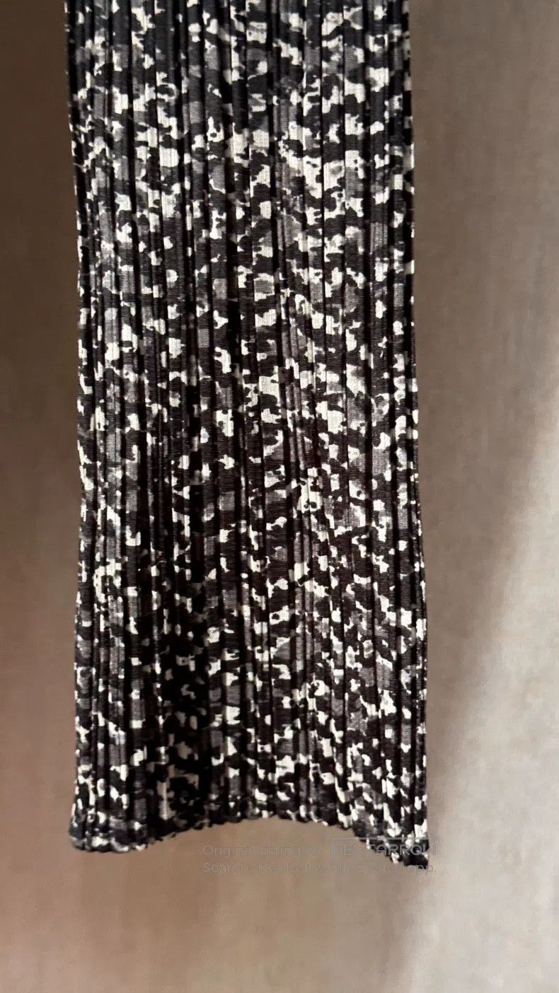 Issey Miyake Issey Miyake Black, White and Gray Marble Pattern Cardigan Size L / US 10 / IT 46 - 6 Thumbnail