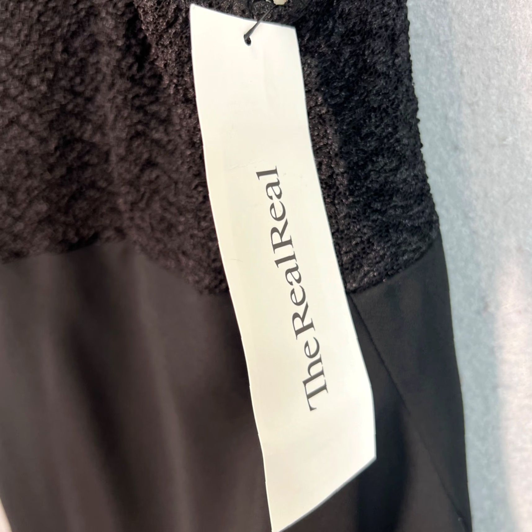 Vintage J.R. Nites Petites Black Size 8 Cocktail Dress Sheer Overlay Textured Bodice KnEe Length A-Line Sleeveless Adult Womens 8P Size M / US 6-8 / IT 42-44 - 3 Thumbnail