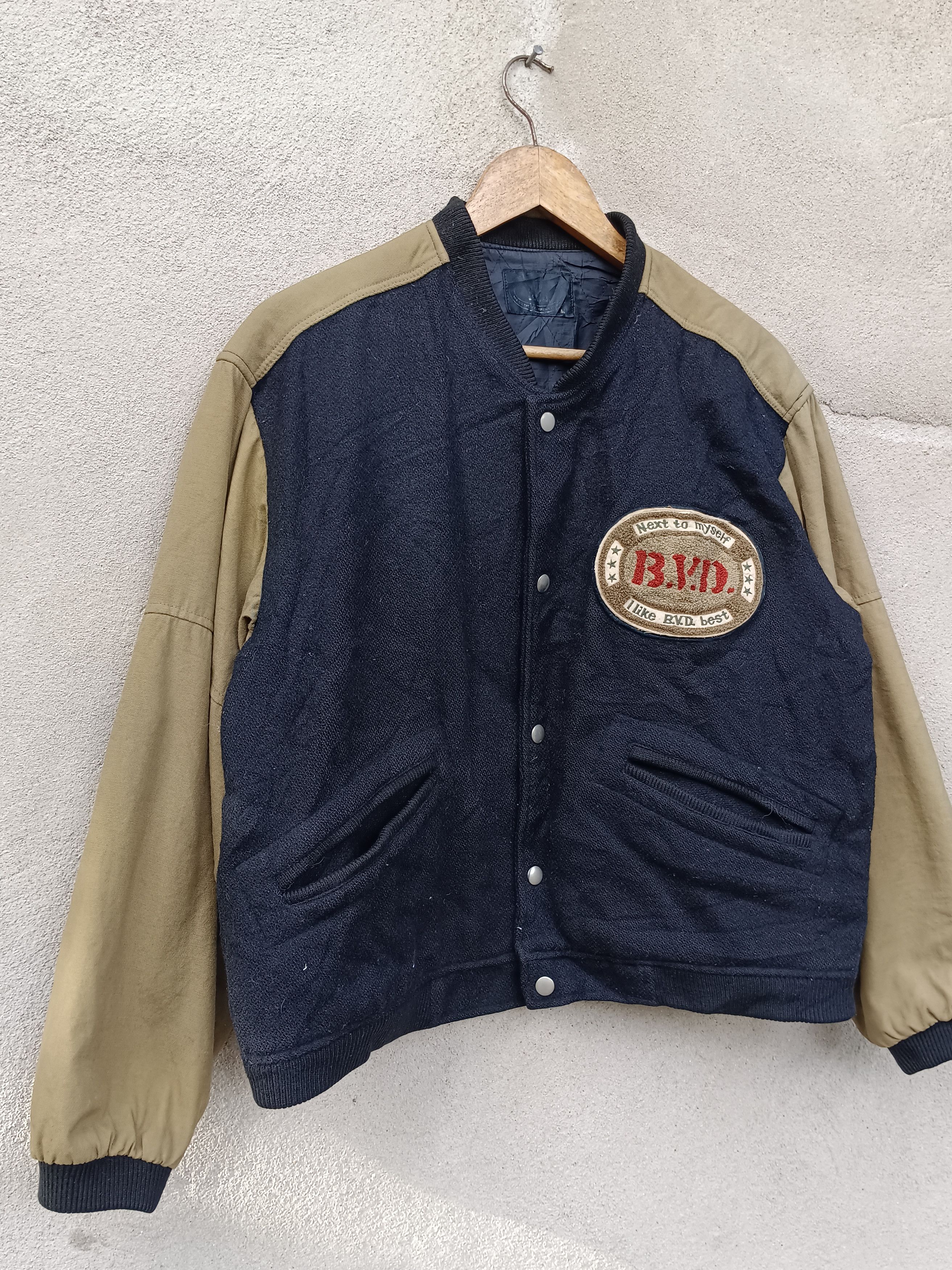 14th Addiction × If Six Was Nine Vintage 90s BVD varsity jacket wool Size US M / EU 48-50 / 2 - 2 Thumbnail