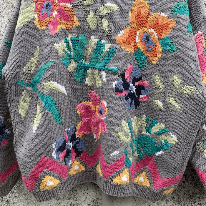 Aran Isles Knitwear 💥 STEALS💥JAPANESE Knit Flora Cropped RARE Sweater Pullover Size M / US 6-8 / IT 42-44 - 11 Thumbnail