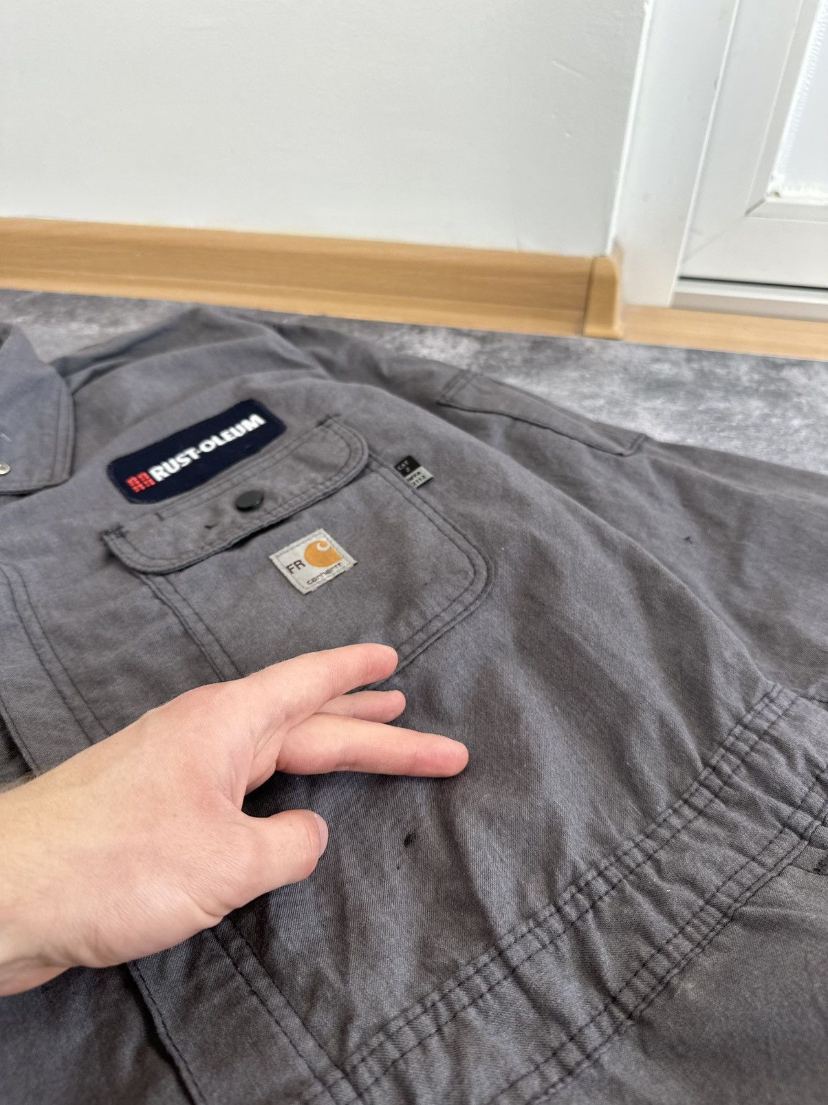 Carhartt Vintage Carhartt USA Flame Resistant Utility Work Overall Size US 36 / EU 52 - 14 Thumbnail