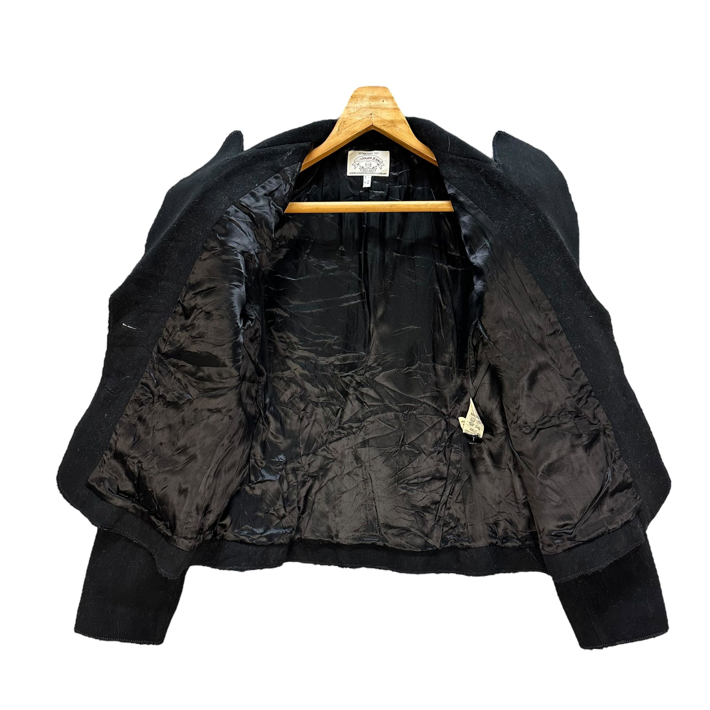 Giorgio Armani Armani Jeans by Giorgio Armani Wool Crop Jacket #A29-0672 Size M / US 6-8 / IT 42-44 - 6 Thumbnail
