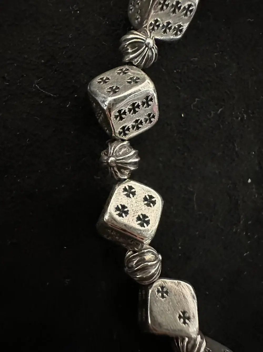 Chrome Hearts Chrome Hearts Silver Dice Cross Bracelet Size ONE SIZE - 7 Thumbnail