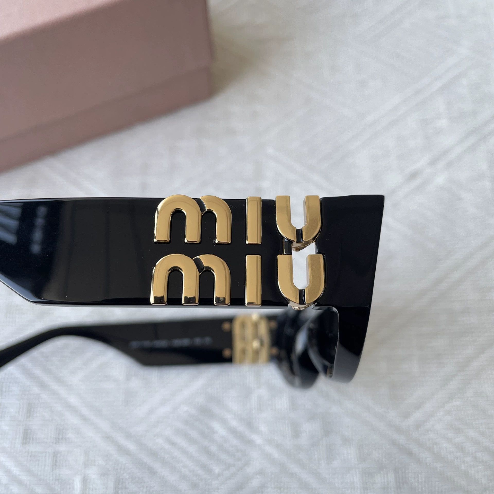 Miu Miu MIU MIU Women's Black Oval Sunglasses 99 New Size ONE SIZE - 6 Thumbnail