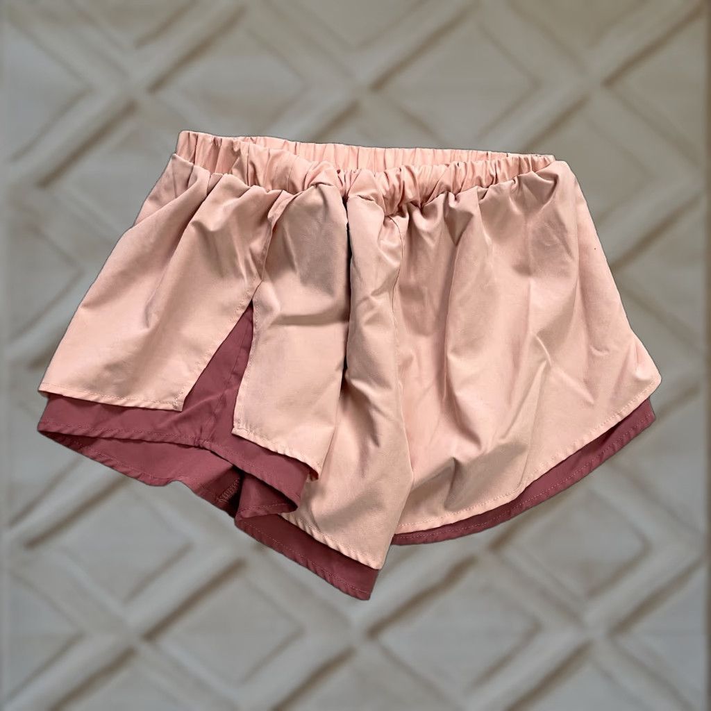Vintage Pink Lily Active Shorts Womens Small Old Rose Lined Gym Running Athletic 26x3 Short Sleeve? Size 28" / US 6 / IT 42 - 1 Thumbnail