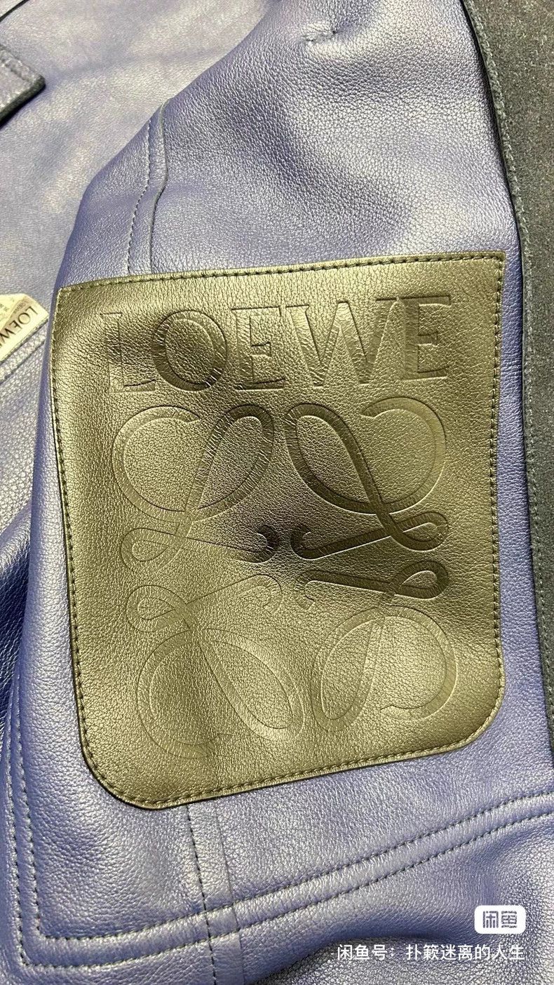 Loewe LOEWE A leather windbreaker Size L / US 10 / IT 46 - 5 Thumbnail