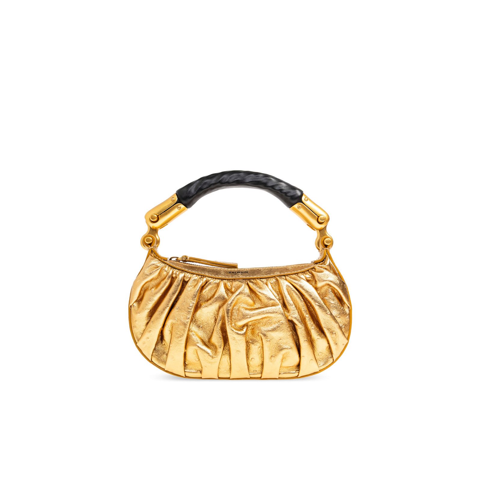Balmain BALMAIN Ebene Mini Gold Top Handle Bag New & Authentic Size ONE SIZE - 1 Thumbnail